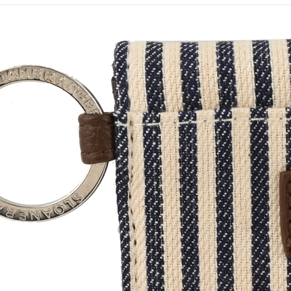Sloane Ranger Striped Keychain Wallet - Picture 3 of 4